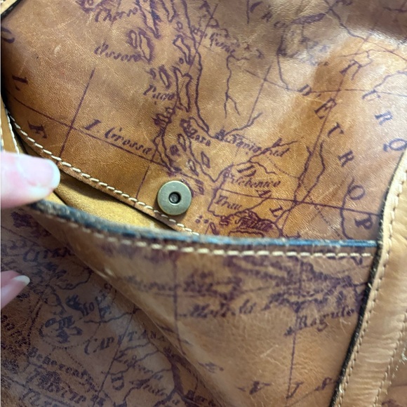 Patricia Nash Brown Leather Tote with Distressed Vintage Look - Picture 10 of 13